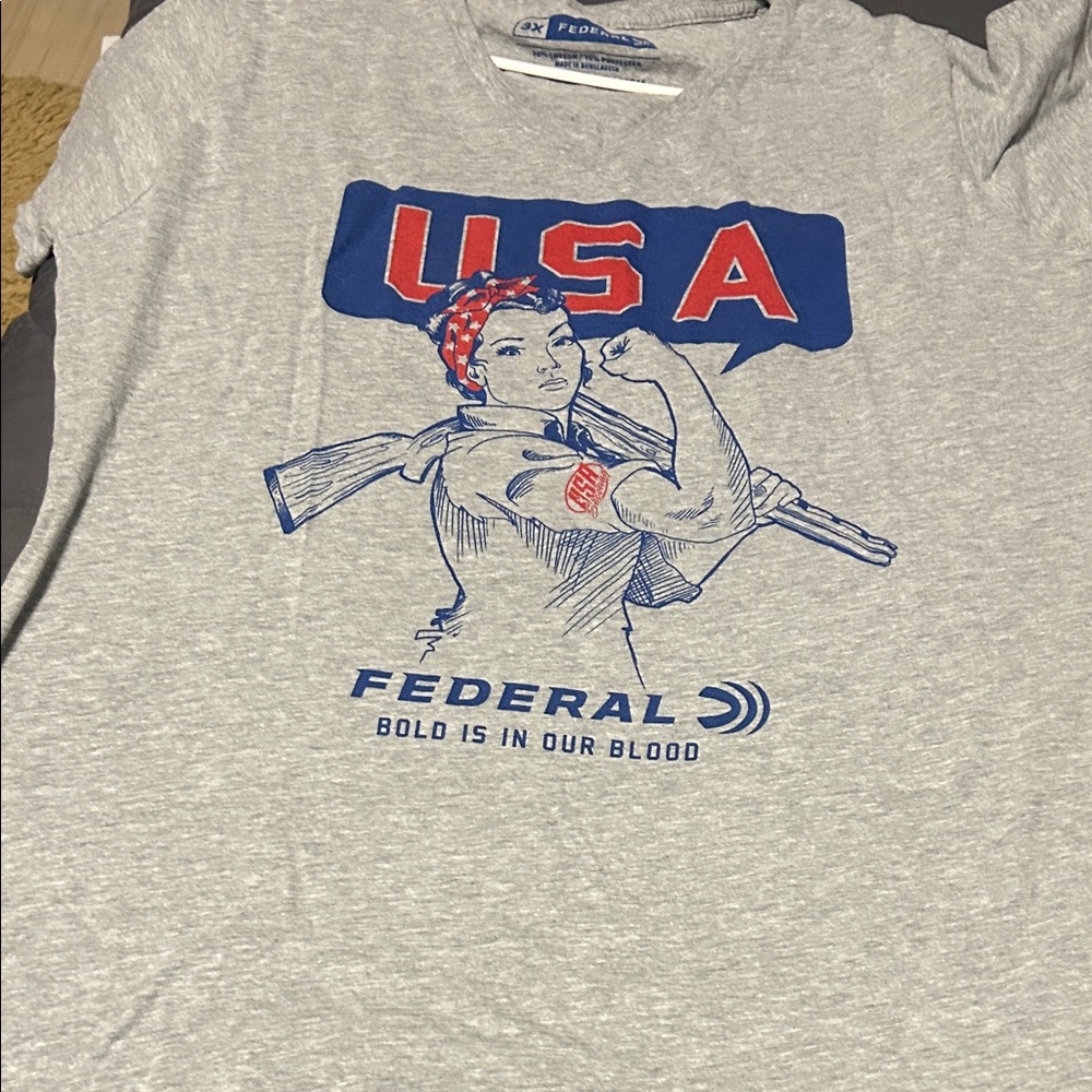 Gray Short Sleeve Women's Tee